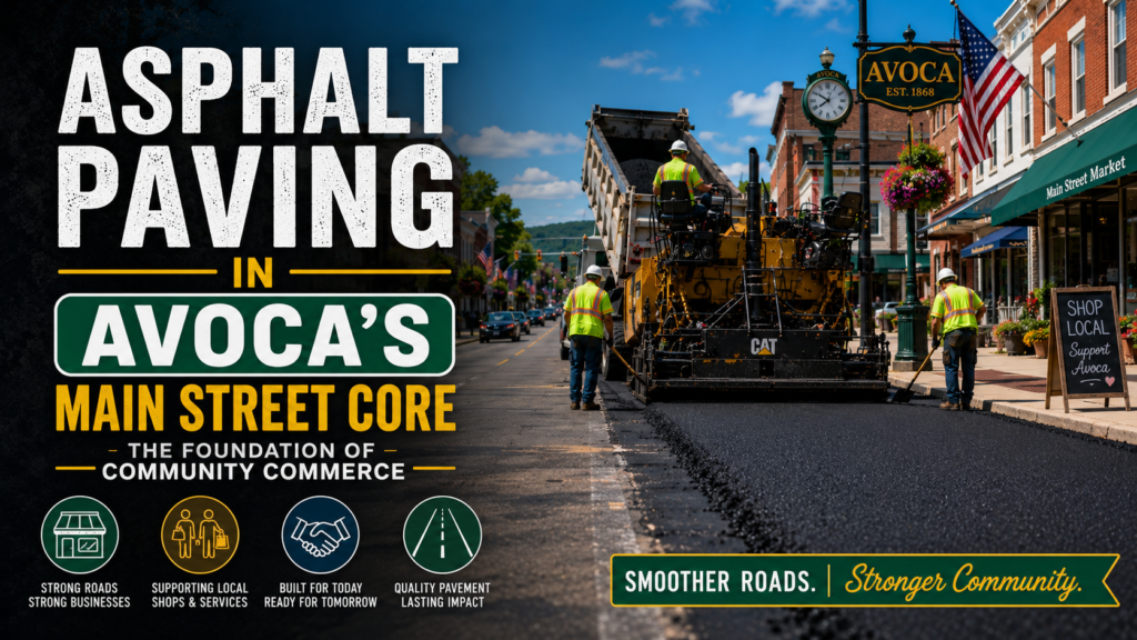 Asphalt Paving in Avoca's Main Street Core: The Foundation of Community Commerce